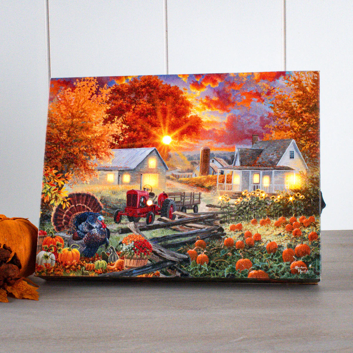 Pumpkin Harvest Mini Lighted - Zinnias Gift Boutique