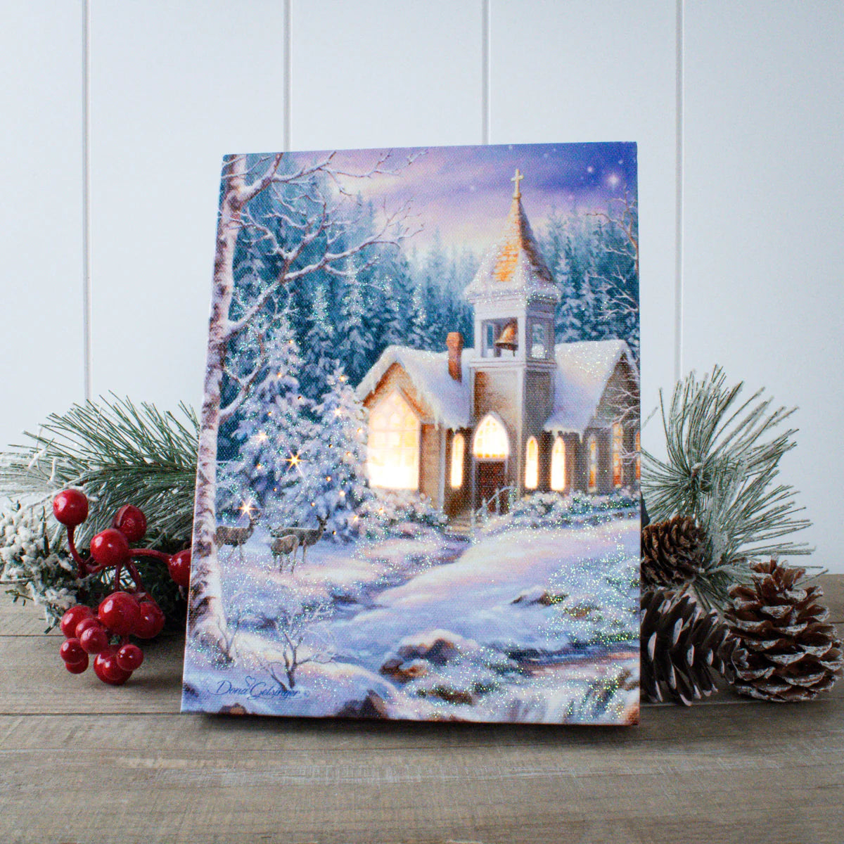 Christmas Chapel Mini Lighted - Zinnias Gift Boutique