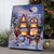 Mini Lighted Easel Back 8x6 Christmas House