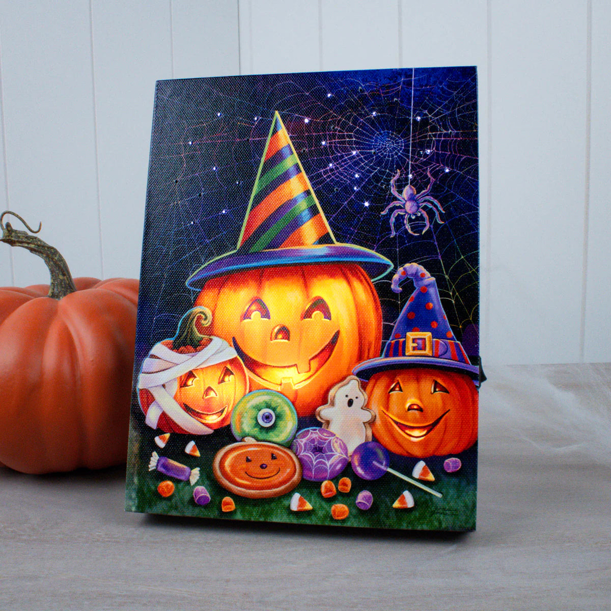 Pumpkin Trio Mini Lighted - Zinnias Gift Boutique