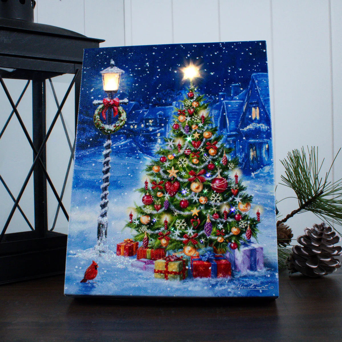 Festive Evening Mini Lighted - Zinnias Gift Boutique