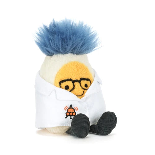 Amuseables Boiled Egg  Scientist Outfit - Zinnias Gift Boutique