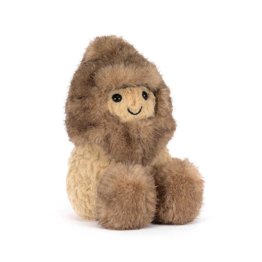 Jellycat Amuseables Peanut Yeti stuffed animal with soft plush fur and adorable facial features, perfect for cuddling.