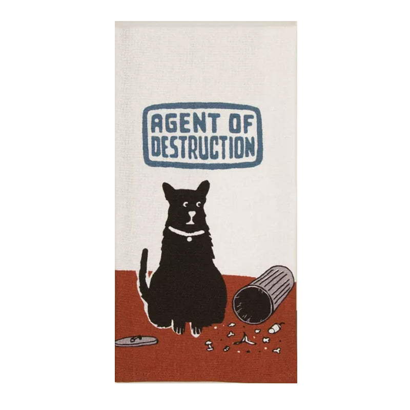 Agent Of Destruction DishTowel - Zinnias Gift Boutique