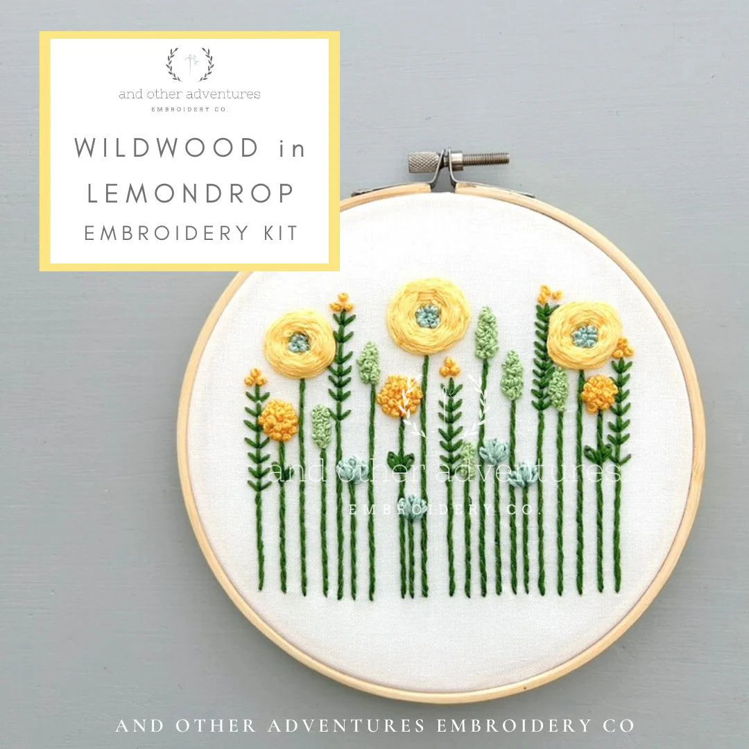 Embroidery Kit - Wildwood in Lemondrop