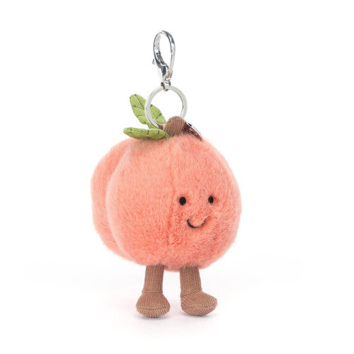 Amuseables Peach Bag Charm - Zinnias Gift Boutique
