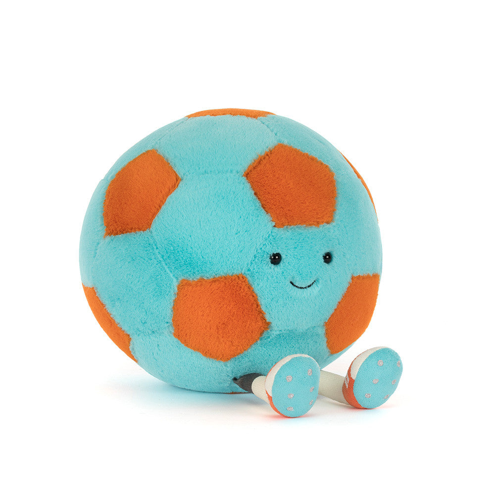 Jellycat Amuseables Jellycat Soccer Ball stuffed animal with soft fabric and playful design for children.