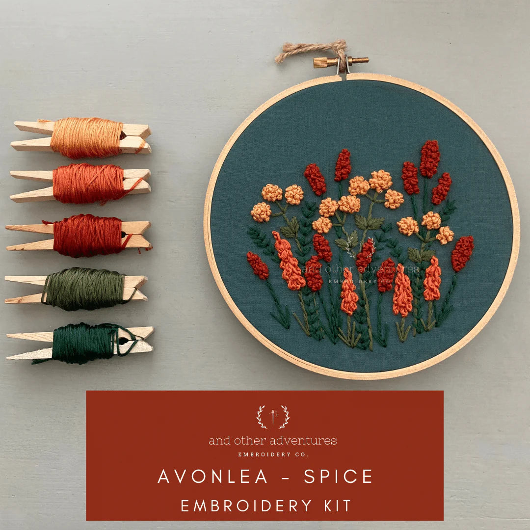 Embroidery Kit - Avonlea in Spice - Zinnias Gift Boutique