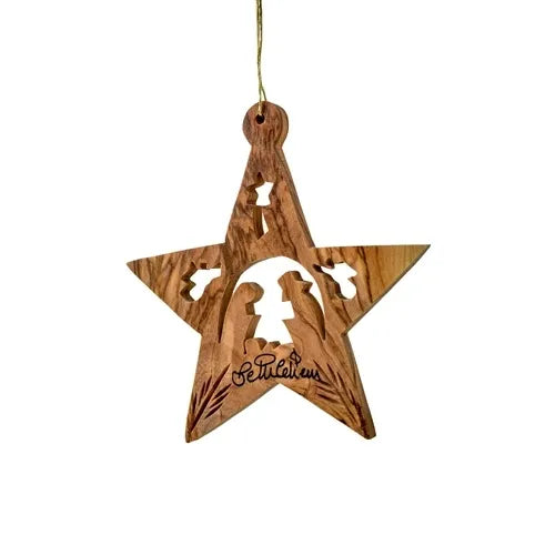 Olive Wood Ornament - Zinnias Gift Boutique
