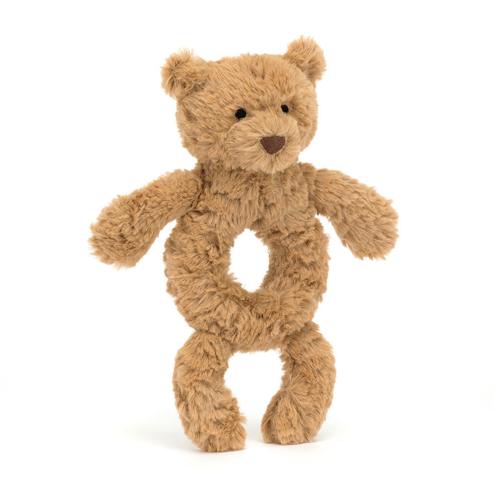 Bartholomew Bear Ring Rattle - Zinnias Gift Boutique