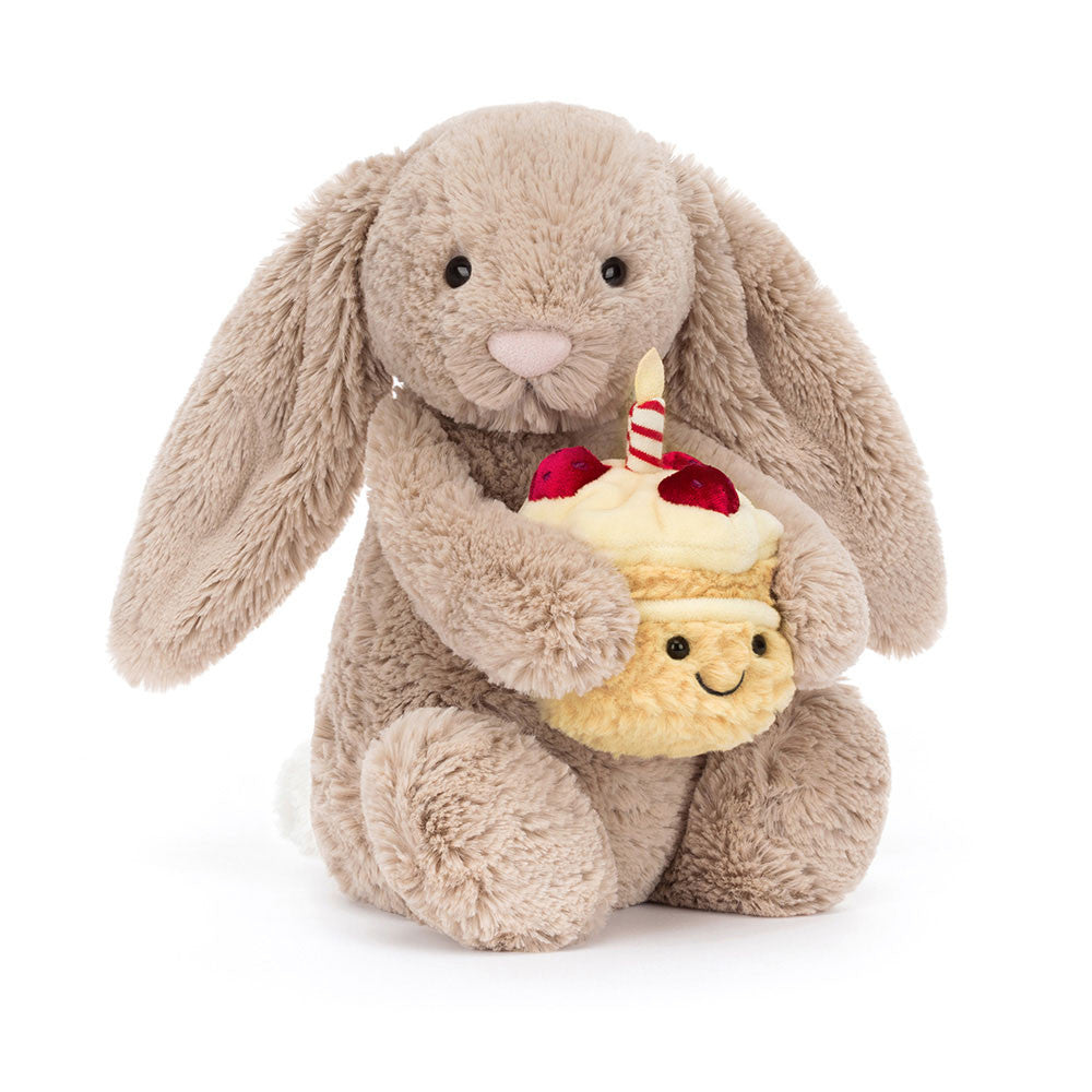 Bashful Beige Bunny 'Birthday' - Zinnias Gift Boutique