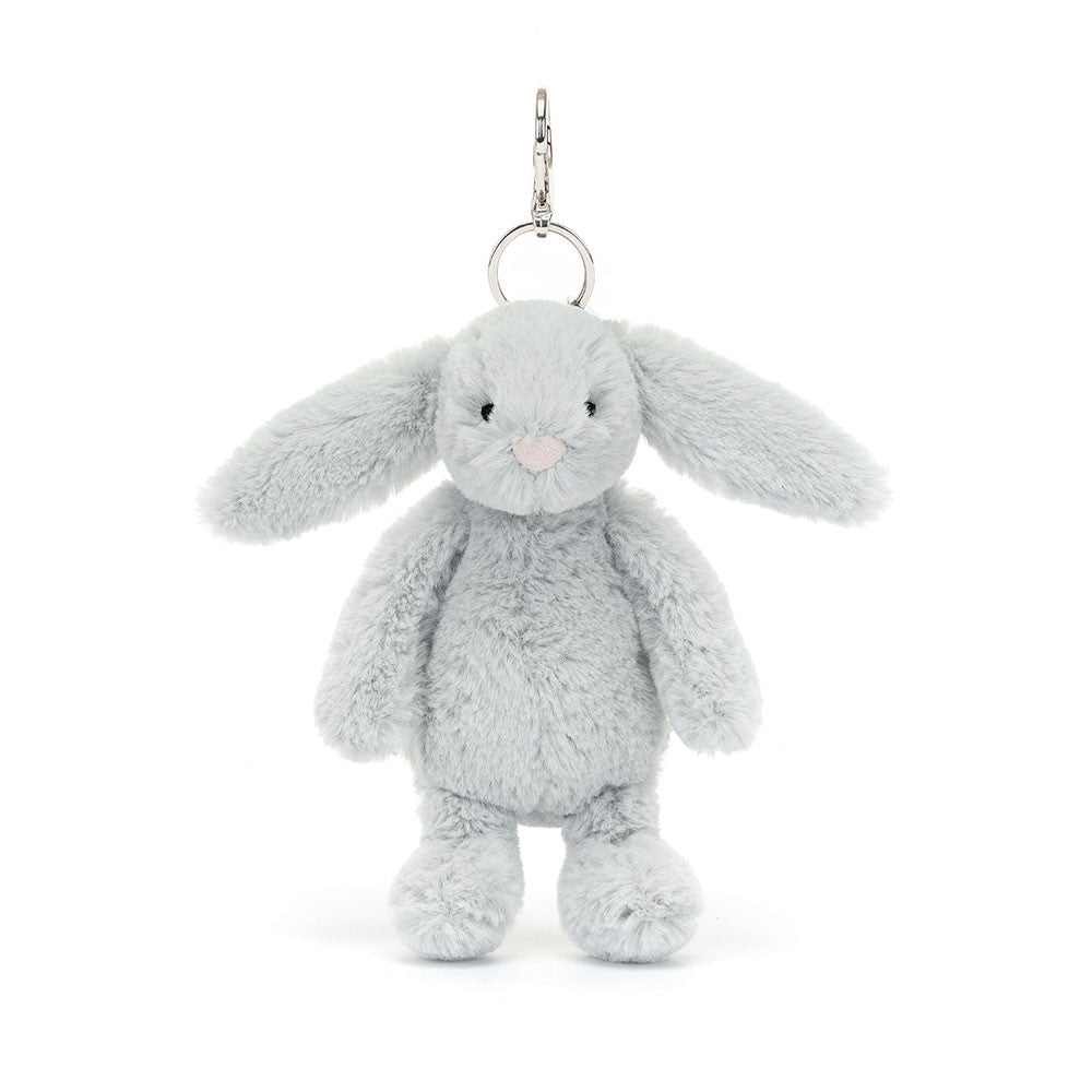 Bashful Silver Bunny Bag Charm - Zinnias Gift Boutique
