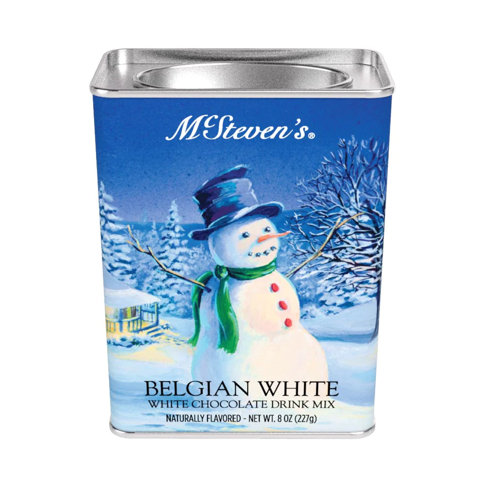 Belgian White Chocolate (8oz Rectangle Tin) - Zinnias Gift Boutique