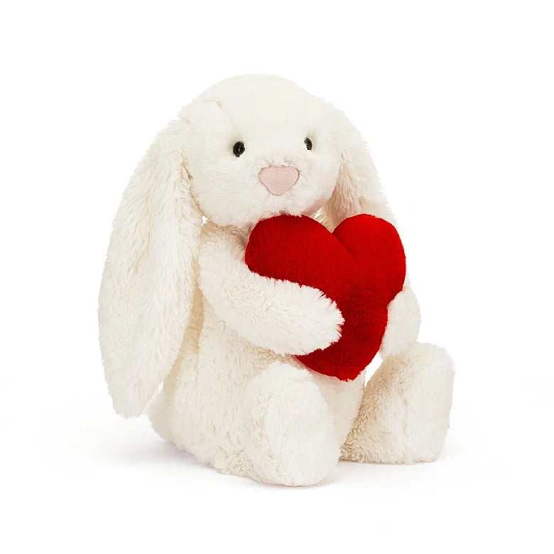 Bashful Red Love Heart Bunny - Zinnias Gift Boutique