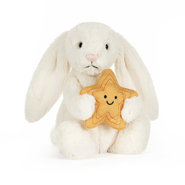 Cream Bunny with Star - Zinnias Gift Boutique