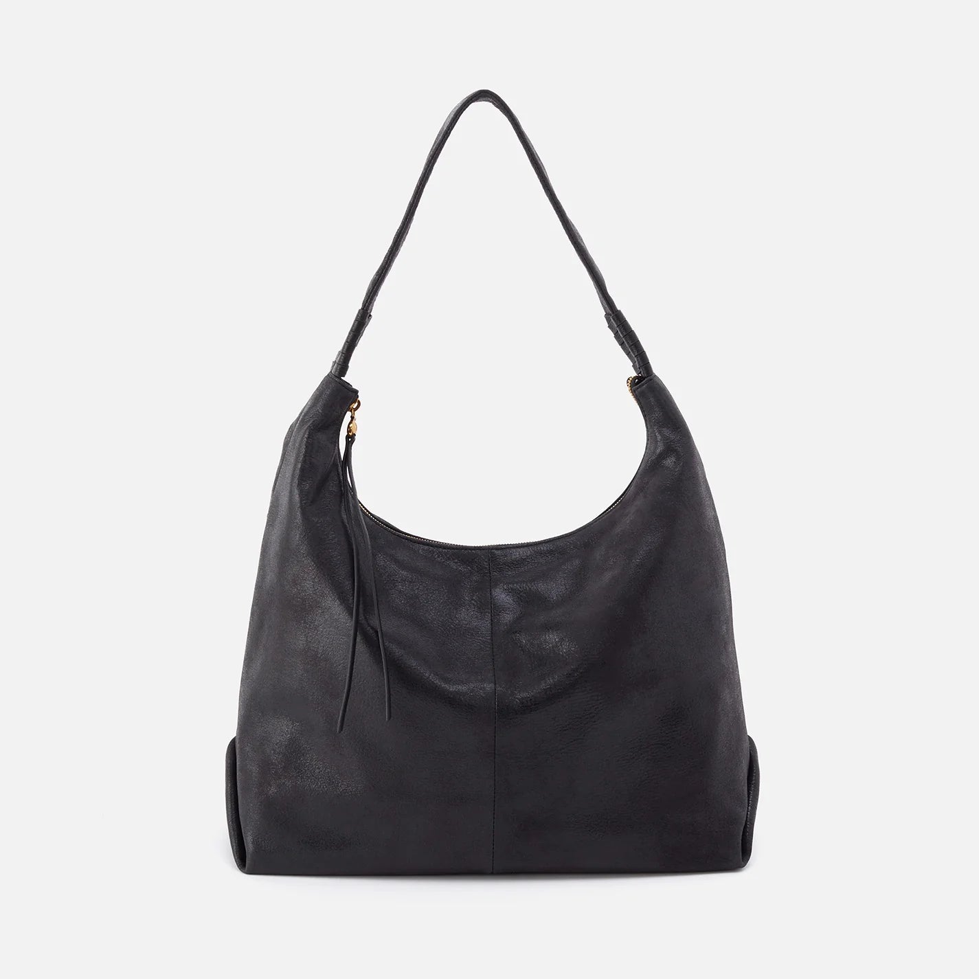 Astrid Hobo Black in Buffed Leather - Zinnias Gift Boutique