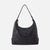 Astrid Hobo Black in Buffed Leather - Zinnias Gift Boutique