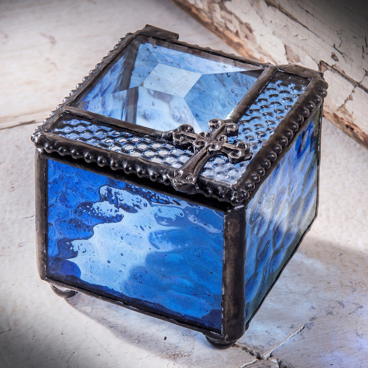 Blue Cross Keepsake Box - Zinnias Gift Boutique