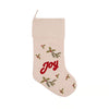 Joy Christmas Botanical Stocking - Zinnias Gift Boutique