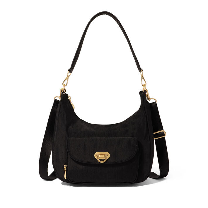 Coastal Flip Lock Half Moon Bag - Zinnias Gift Boutique