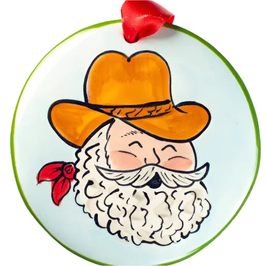 Hand‑Painted Ceramic Ornament - Zinnias Gift Boutique