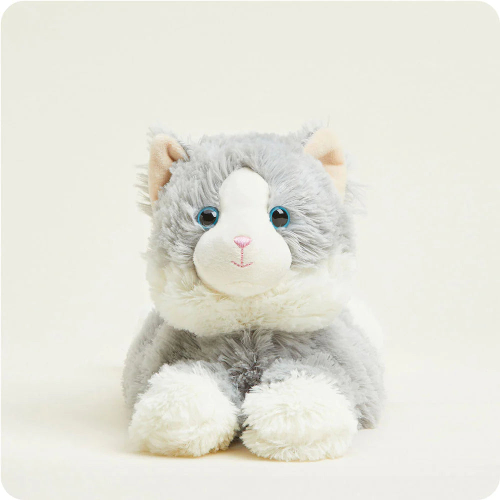Gray Laying Down Cat Warmies - Zinnias Gift Boutique