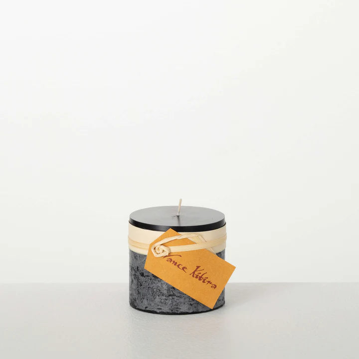 Timber Pillar Candle 3.25" - Zinnias Gift Boutique