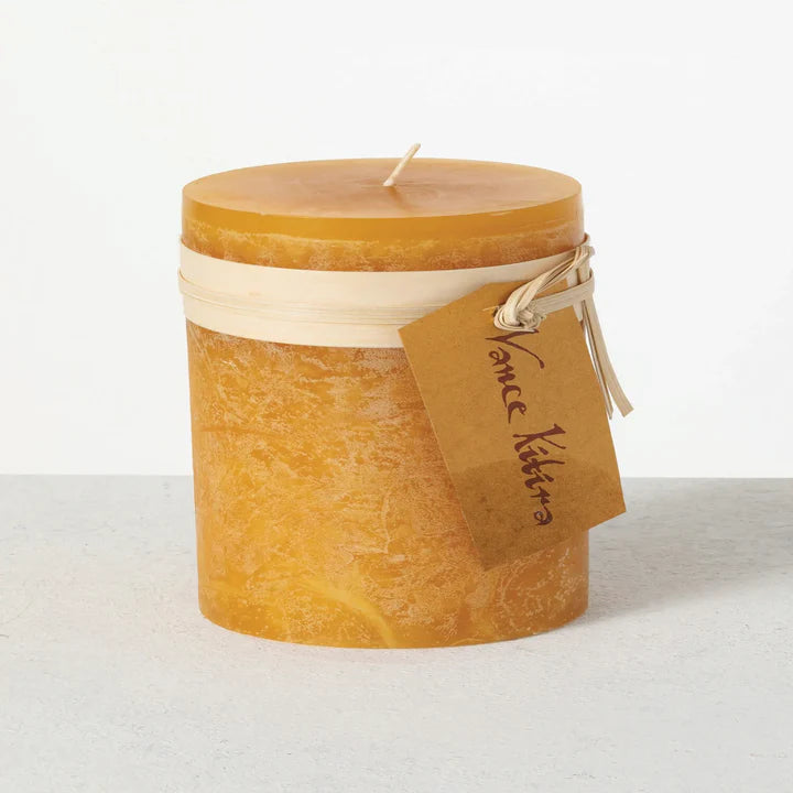 Timber Pillar Candle 3.25" - Zinnias Gift Boutique