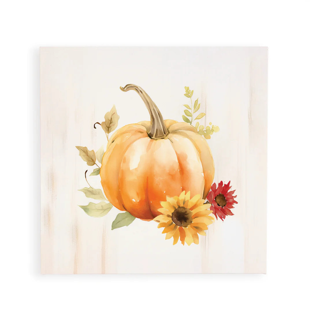 Orange Pumpkin Wall canvas - Zinnias Gift Boutique