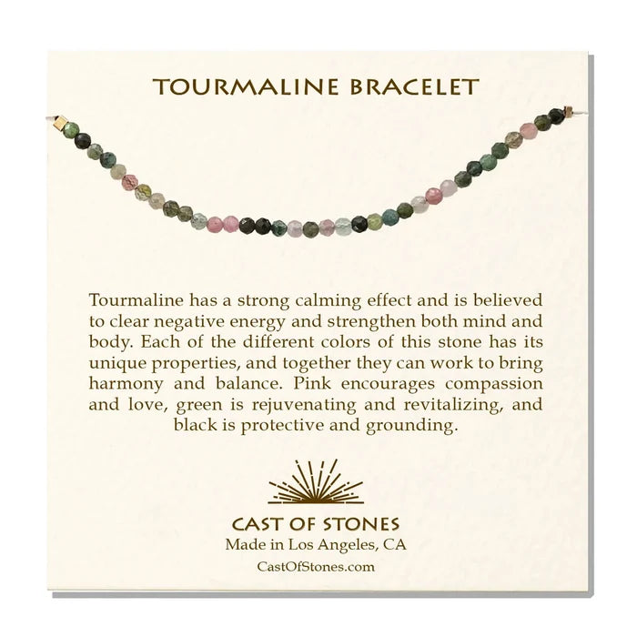 Tourmaline Gemstone Bracelet - Zinnias Gift Boutique