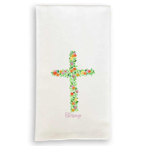 Cross with Flowers - Zinnias Gift Boutique