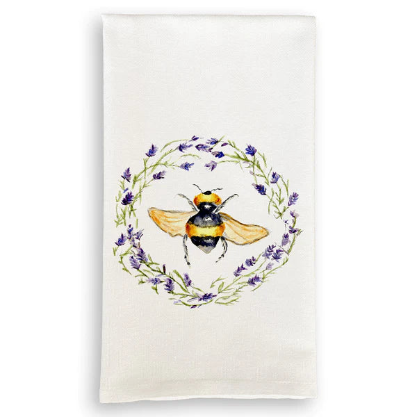 Bee with Lavender Wreath - Zinnias Gift Boutique