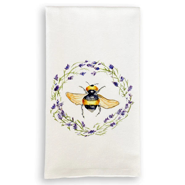 Bee with Lavender Wreath - Zinnias Gift Boutique