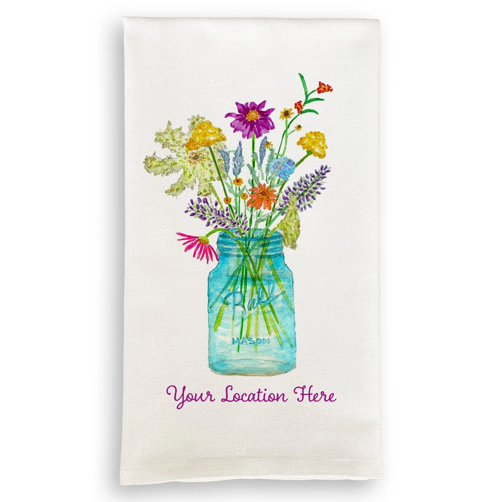 Wildflowers in a Mason Jar - Zinnias Gift Boutique