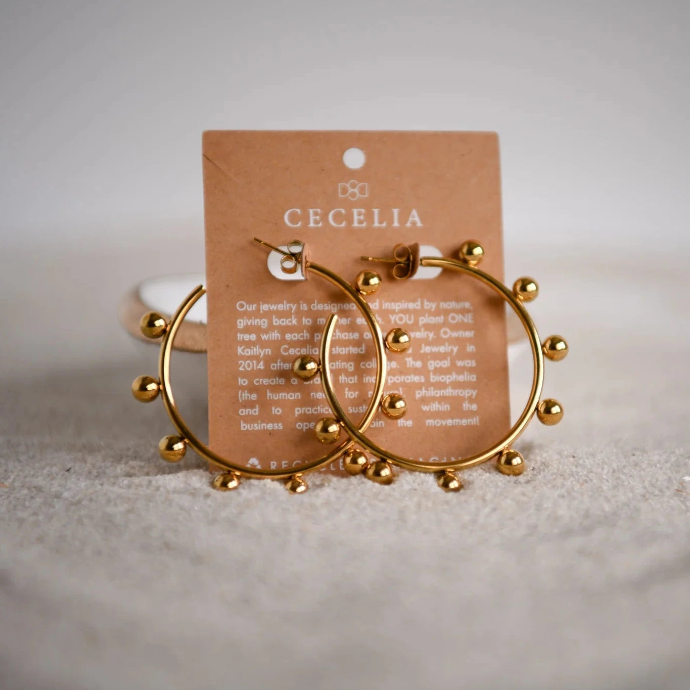 Water Resistant Stainless Steel Earrings sunburst - Zinnias Gift Boutique