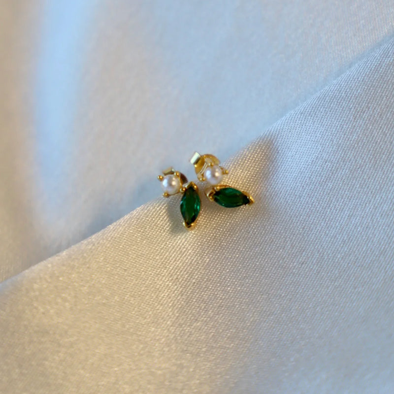 Laguna Emerald Stud - Zinnias Gift Boutique