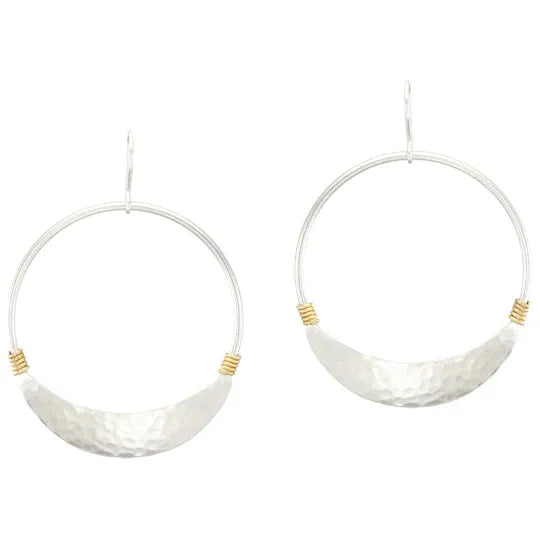 Large Wire-Wrapped Hoop Earring - Zinnias Gift Boutique