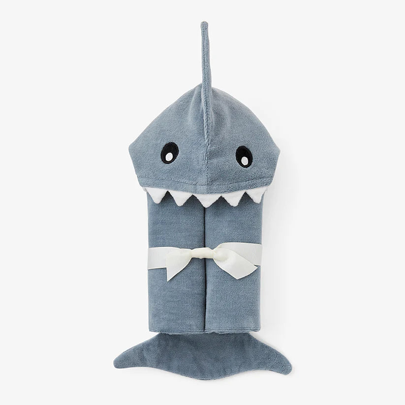 Baby Shark Hooded Towel blue - Zinnias Gift Boutique