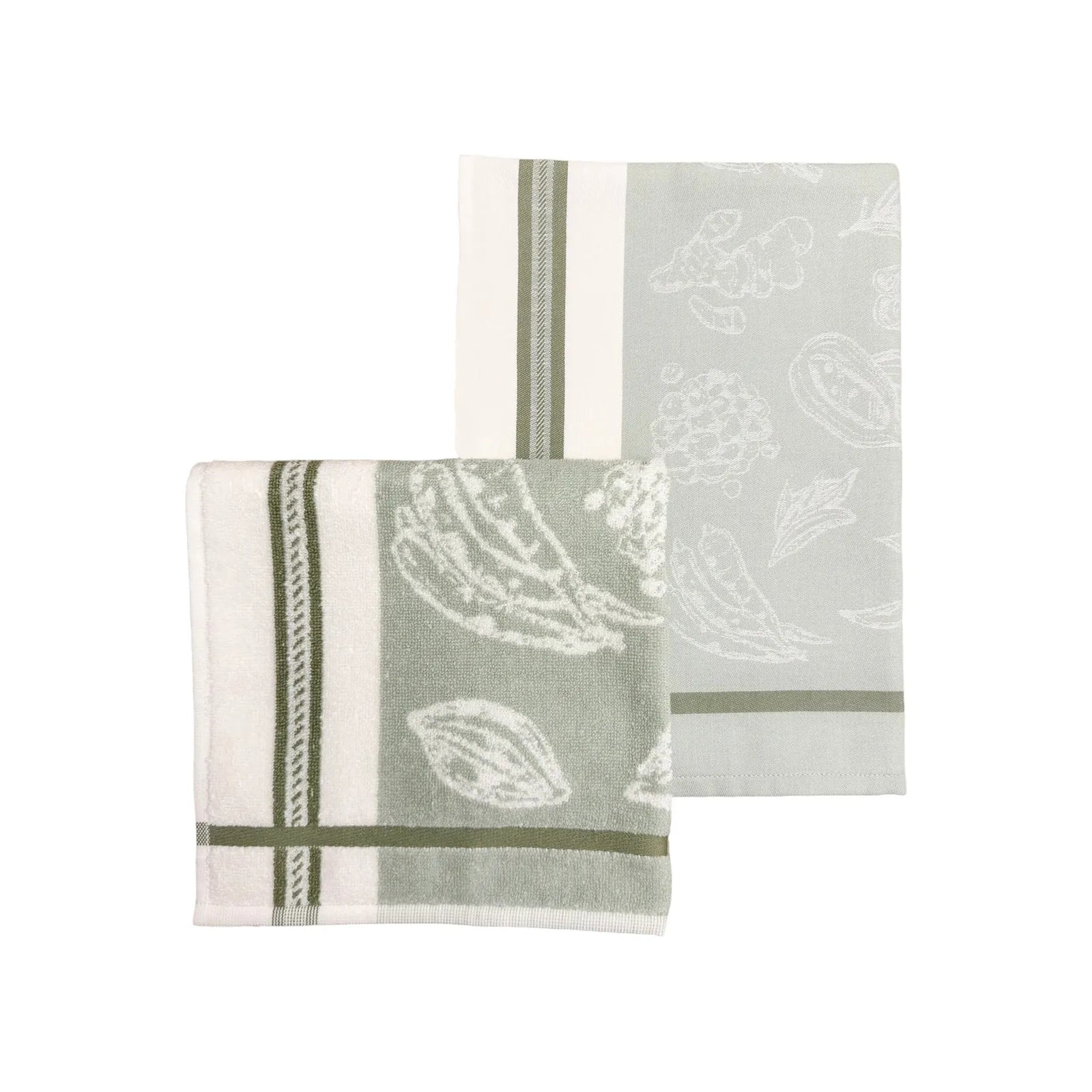Veggie Green Kitchen Towels - Zinnias Gift Boutique