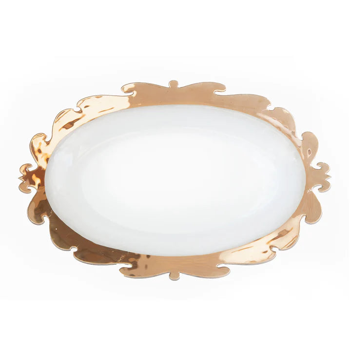 Rococo Oval Platter - Zinnias Gift Boutique