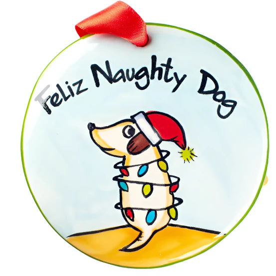 Hand‑Painted Ceramic Ornament - Zinnias Gift Boutique