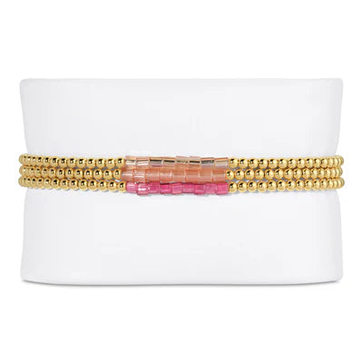 14kg Stretch Beaded Bracelet color Color Bar - Zinnias Gift Boutique