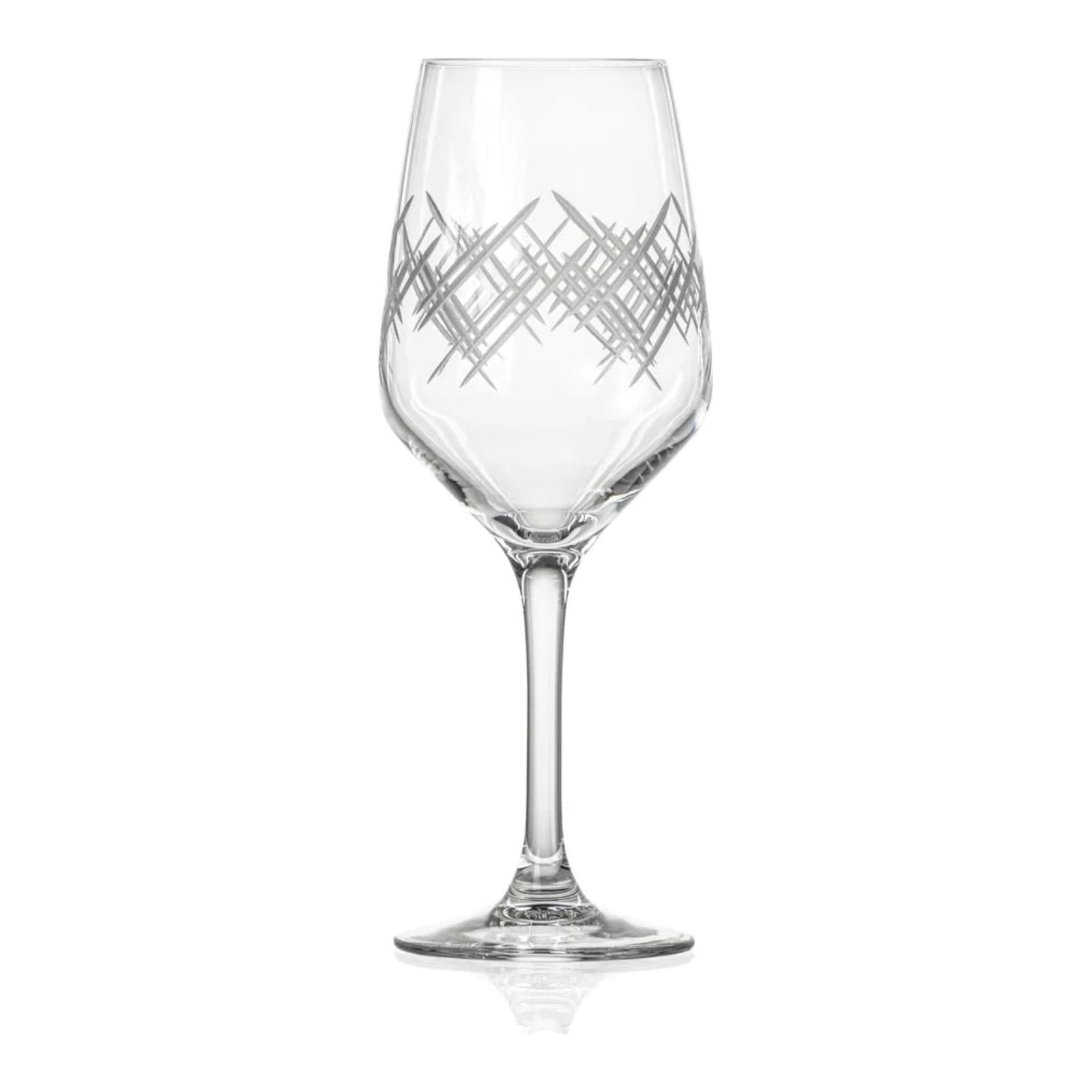 Argyle 10.75 oz White Wine Glass - Zinnias Gift Boutique