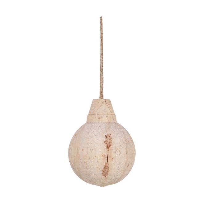 Carved Wood Ornaments - Zinnias Gift Boutique