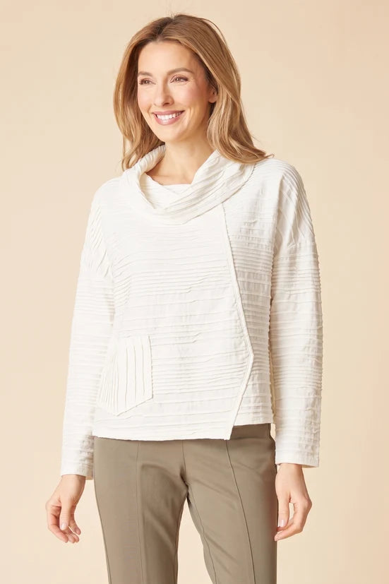 Ripple Effect Cowl Pullover