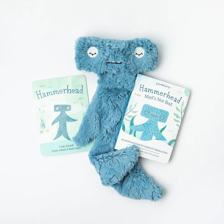 Hammerhead, Mad&#39;s Not Bad: An Introduction to Conflict Resolution (Snuggler &amp; Book) - Zinnias Gift Boutique