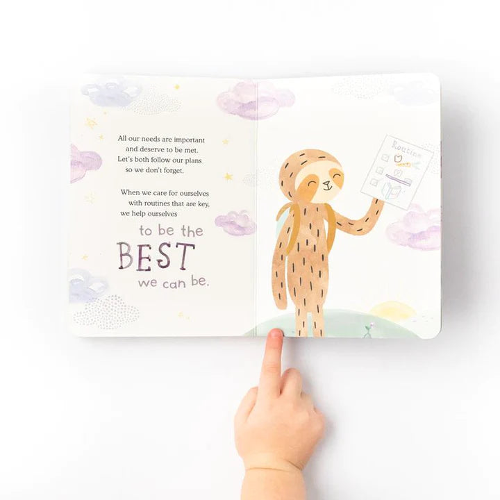 Sloth's Daily Plan: An Introduction to Routines (Book Only) - Zinnias Gift Boutique
