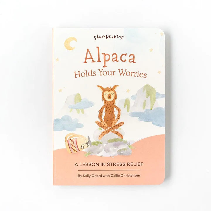 Alpaca Holds Your Worries: A Lesson in Stress Relief (Book Only) - Zinnias Gift Boutique