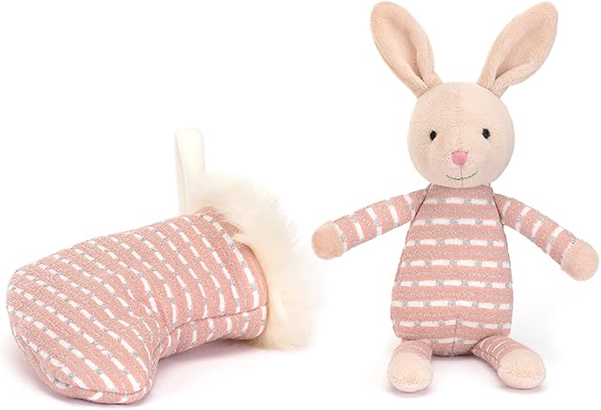 Shimmer Pink Stocking Bunny Jellycat