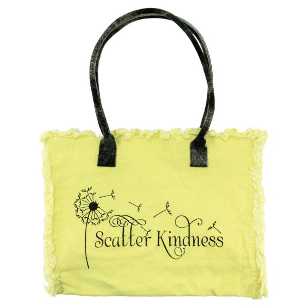 Recycled colorful Canvas Tote - Zinnias Gift Boutique